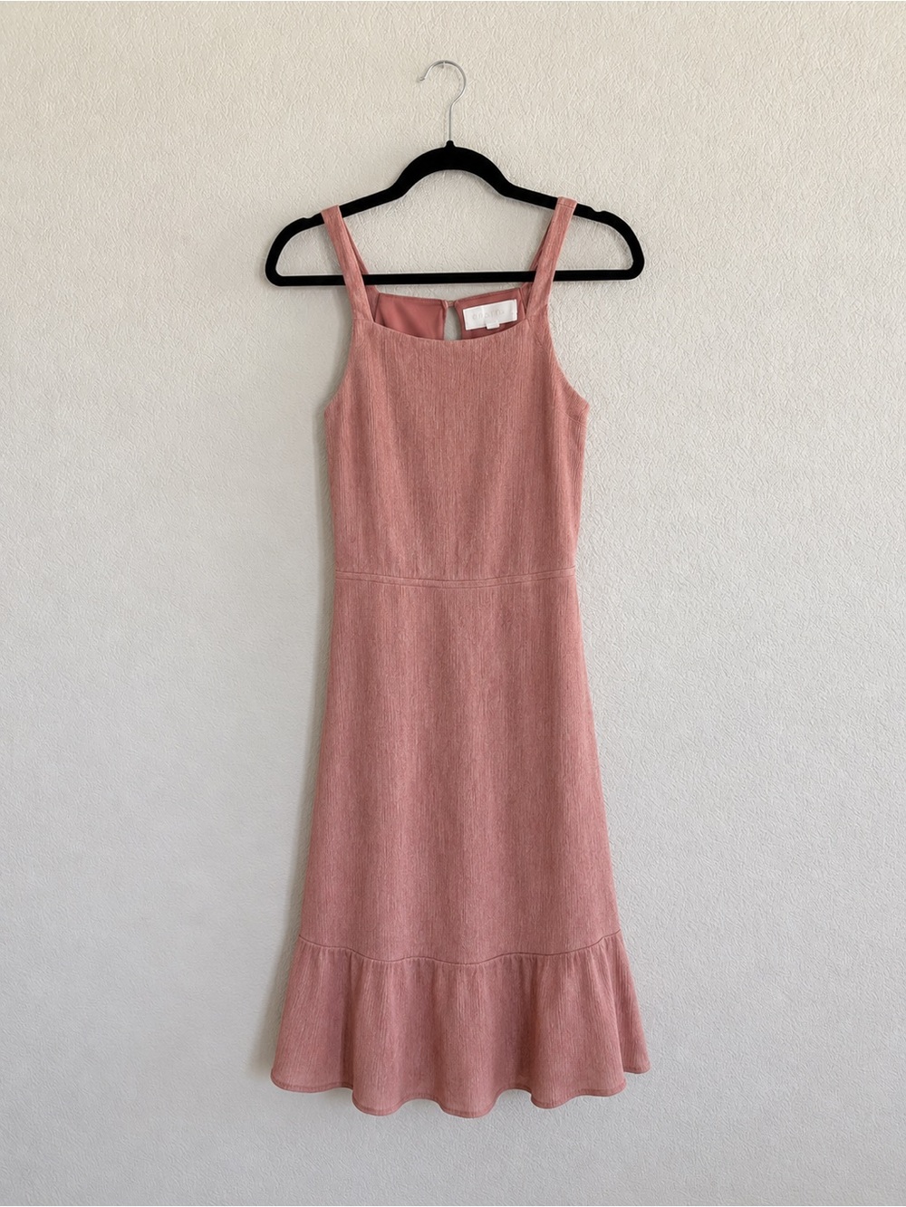 Superfoxx Dusty Rose Pink Ruffle Midi Dress Size M